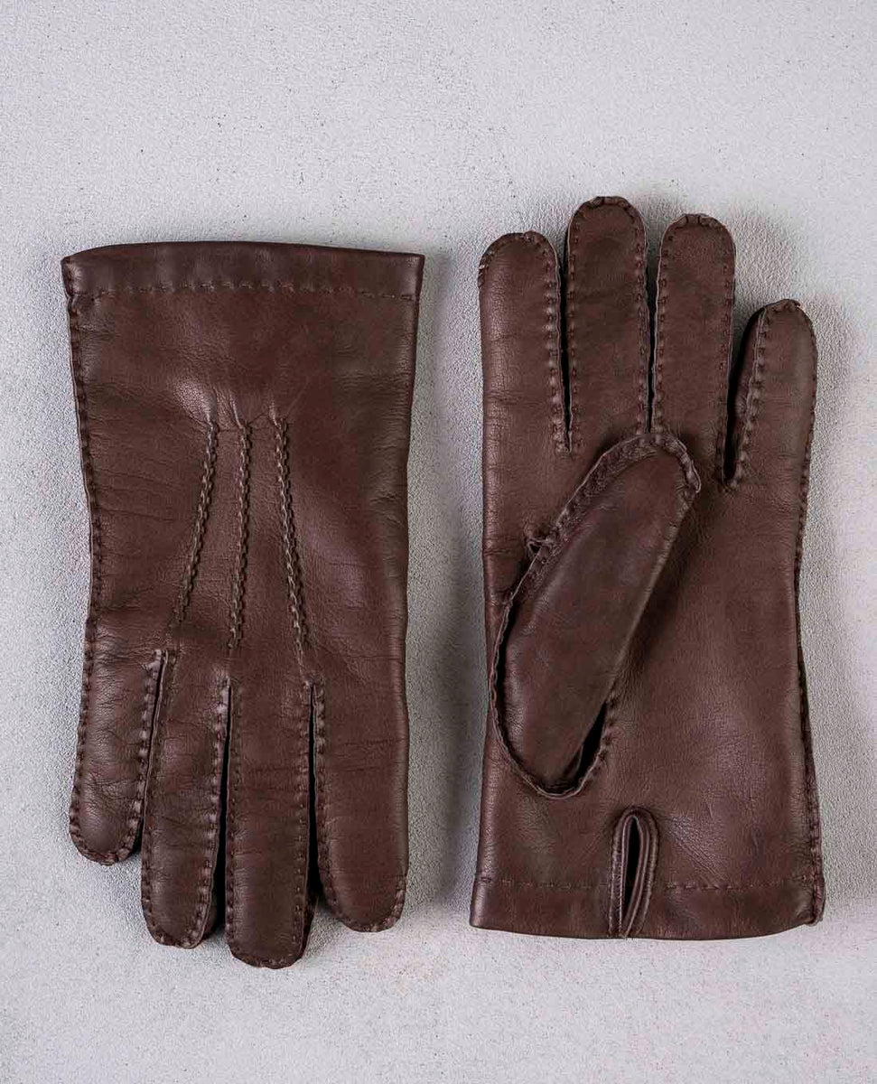 Handmade Lambskin Leather Gloves with Cashmere Lining