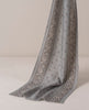 Wool Printed Scarf - Grey Melange Essential Paisley Motif
