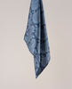 Pocket Square Silk Twill - Navy Blue Paisley Print