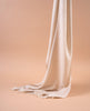 Woven Cashmere Silk Scarf - Beige Solid