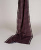 Wool Printed Scarf - Burgundy Check and Dotted Motif