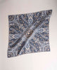 Bandana Scarf Twill Silk - Blue Paisley Print