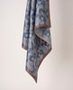 Bandana Scarf Twill Silk - Denim Blue Paisley Print