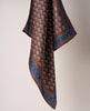 Bandana Twill Silk - Brown Medallion Print