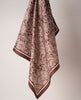 Bandana Twill Silk - Brown and White Paisley Print