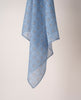 Bandana Scarf - Light Blue Medallion Printed Cotton