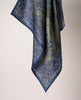 Bandana Twill Silk - Green and Blue Paisley Print
