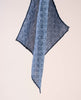 Linen and Cotton Pocket Square -  Light Blue Micro Flowers