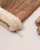 Handmade Shearling Gloves - Camel