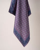 Bandana Twill Silk - Purple and Blue Medallion Print