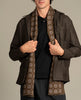 Wool Printed Scarf - Brown Medallion