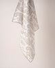Bandana Scarf - White Paisley Printed Cotton