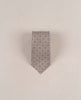Micro Medallion Silk Blend Woven Tie - Beige