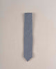 Herringbone Texture Silk Blend Woven Tie - Blue