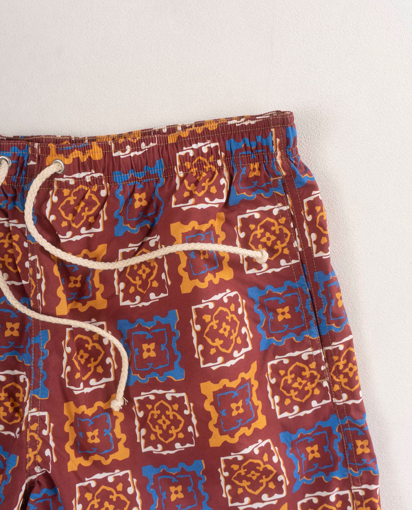 pantaloncino da bagno colore bordeaux paolo albizzati