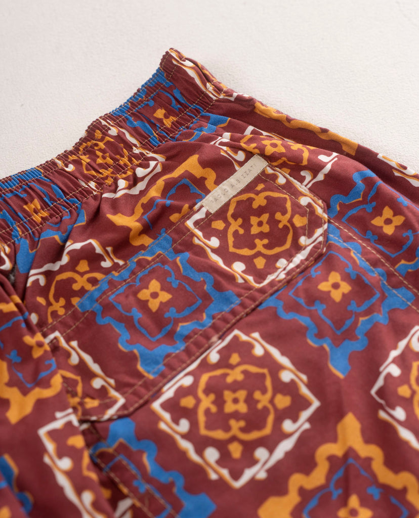 swimshorts for men color bordeaux  paolo albizzati