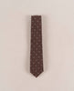 Cashmere Tie-Brown with Grey dots