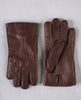 Handmade Lambskin Leather Gloves with Cashmere Lining - Brown