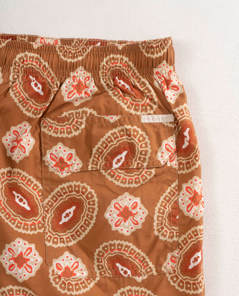 caramel brown swimshorts paolo albizzati
