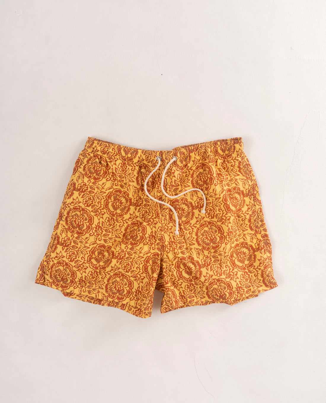 Yellow Floral Swim Shorts Paolo Albizzati