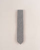Textured Solid Woven Donegal Silk Tie - Grey