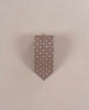 Micro Medallion Silk Blend Woven Tie - Light brown