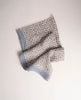 Linen Scarf - Blue and Brown Medallion Print
