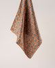 Pocket Square Silk Twill - Orange Paisley Print