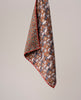 Reversible Silk Pocket Square - Rust Horses Print