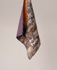 Reversible Silk Pocket Square - Purple Hunter Scene Print