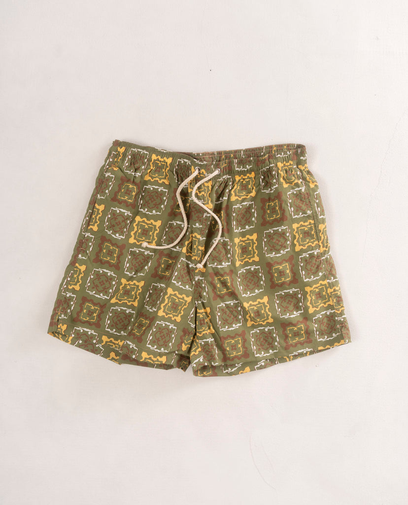 pantaloncino bagno uomo verde paolo albizzati