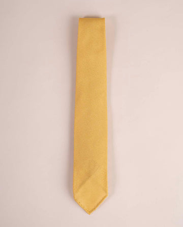 yellow grenadine silk tie paolo albizzati 