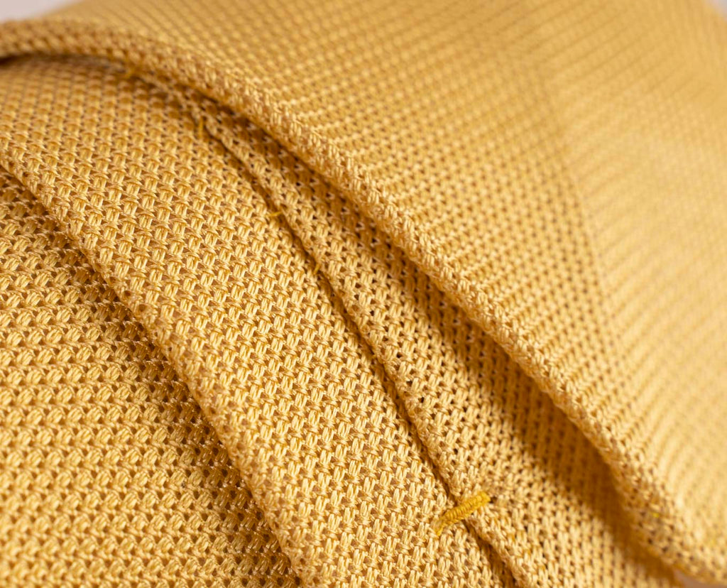 yellow men grenadine silk tie paolo albizzati 