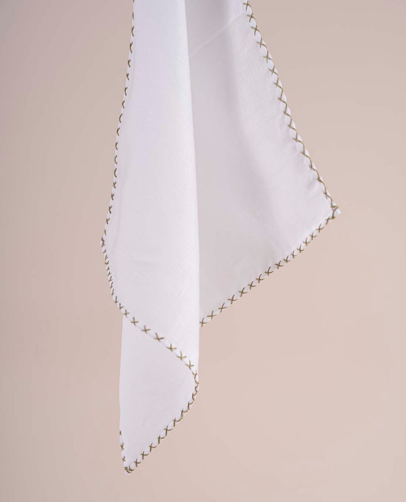 white linen pocket square paolo albizzati