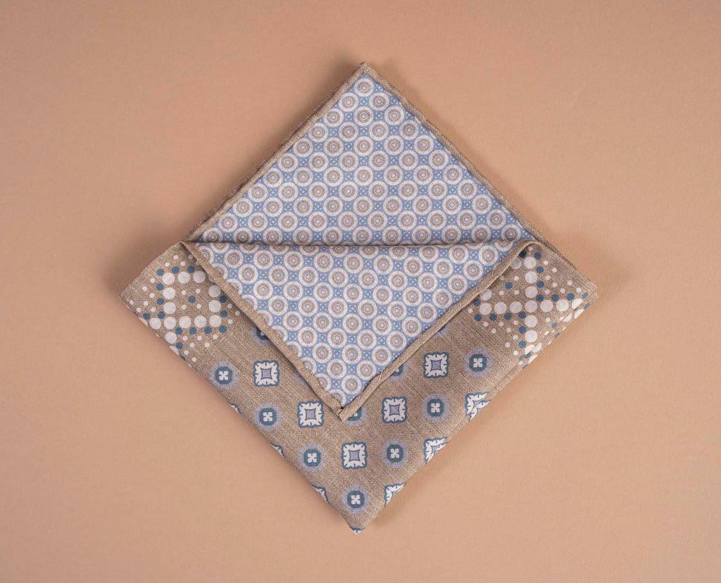 pochette beige seta cotone paolo albizzati