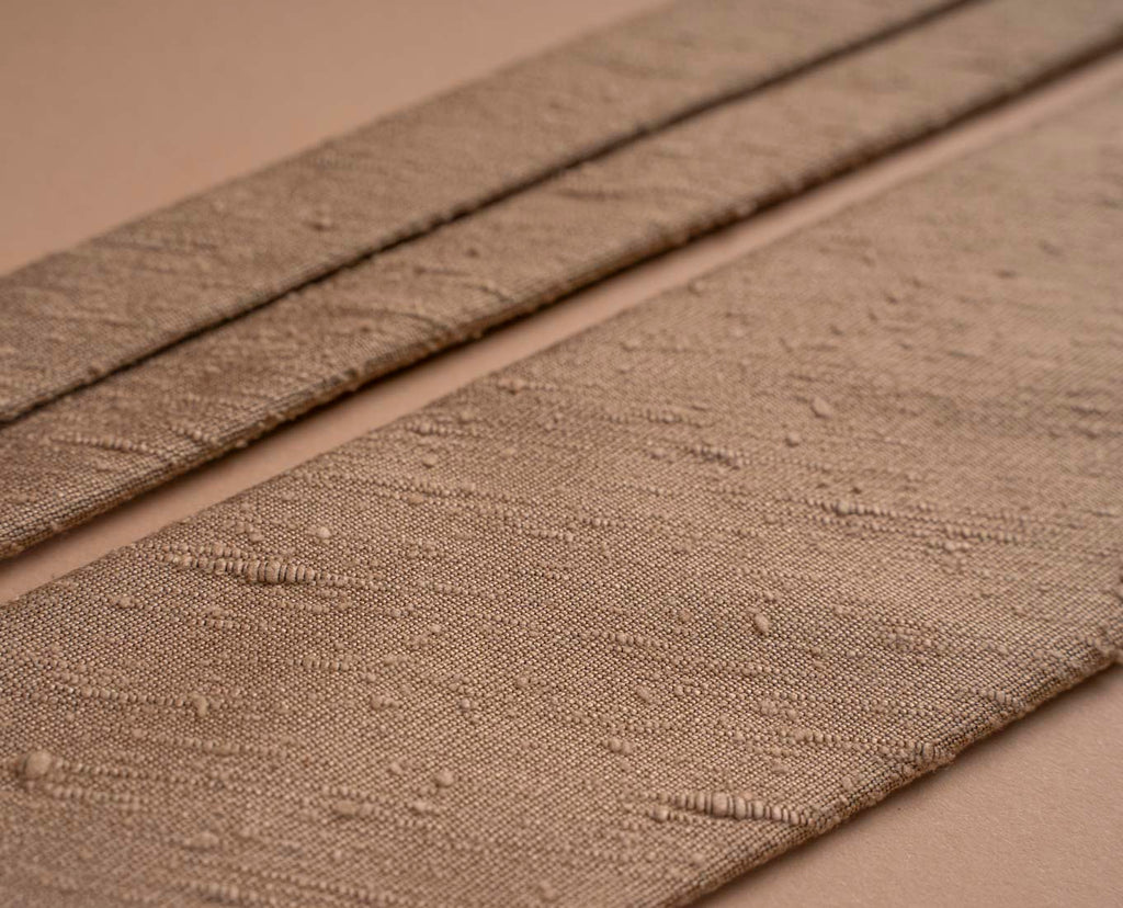 cravatta beige uomo shantung paolo albizzati