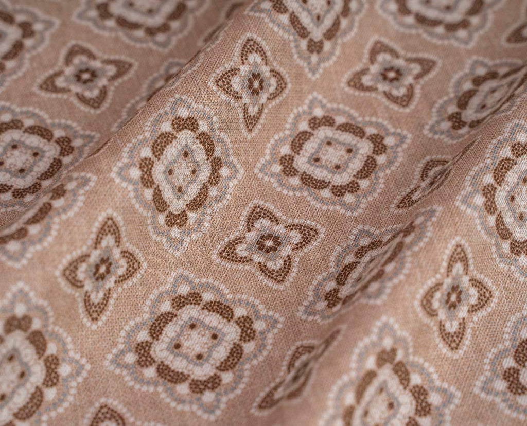 pochette beige medaglione paolo albizzati