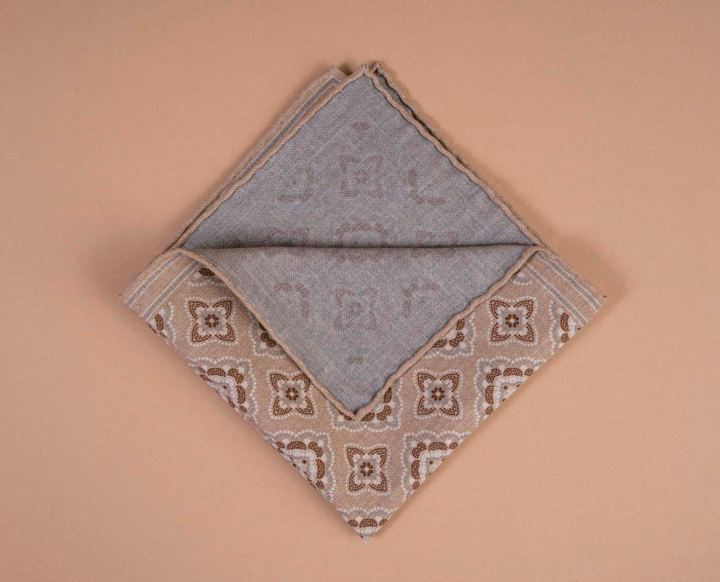 wool cotton pocket square paolo albizzati