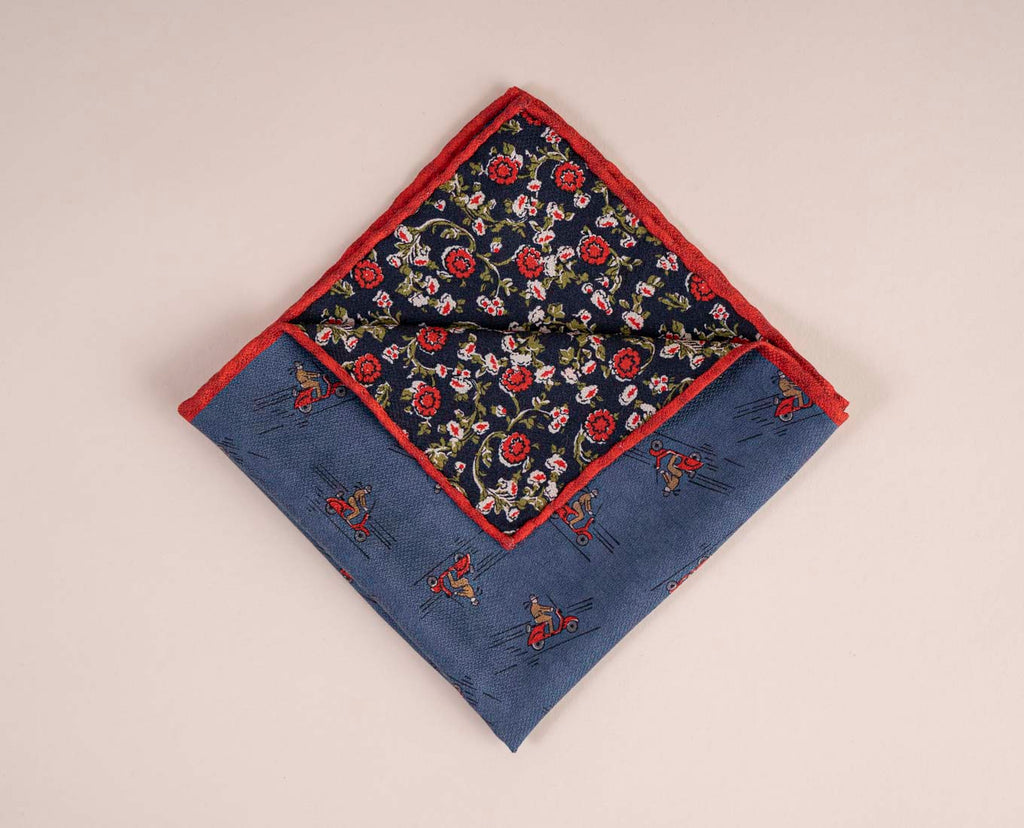 pochette seta stampa italia paolo albizzati 