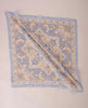 Bandana Scarf - Pastel Blue and Beige Vintage Paisley Print Cotton
