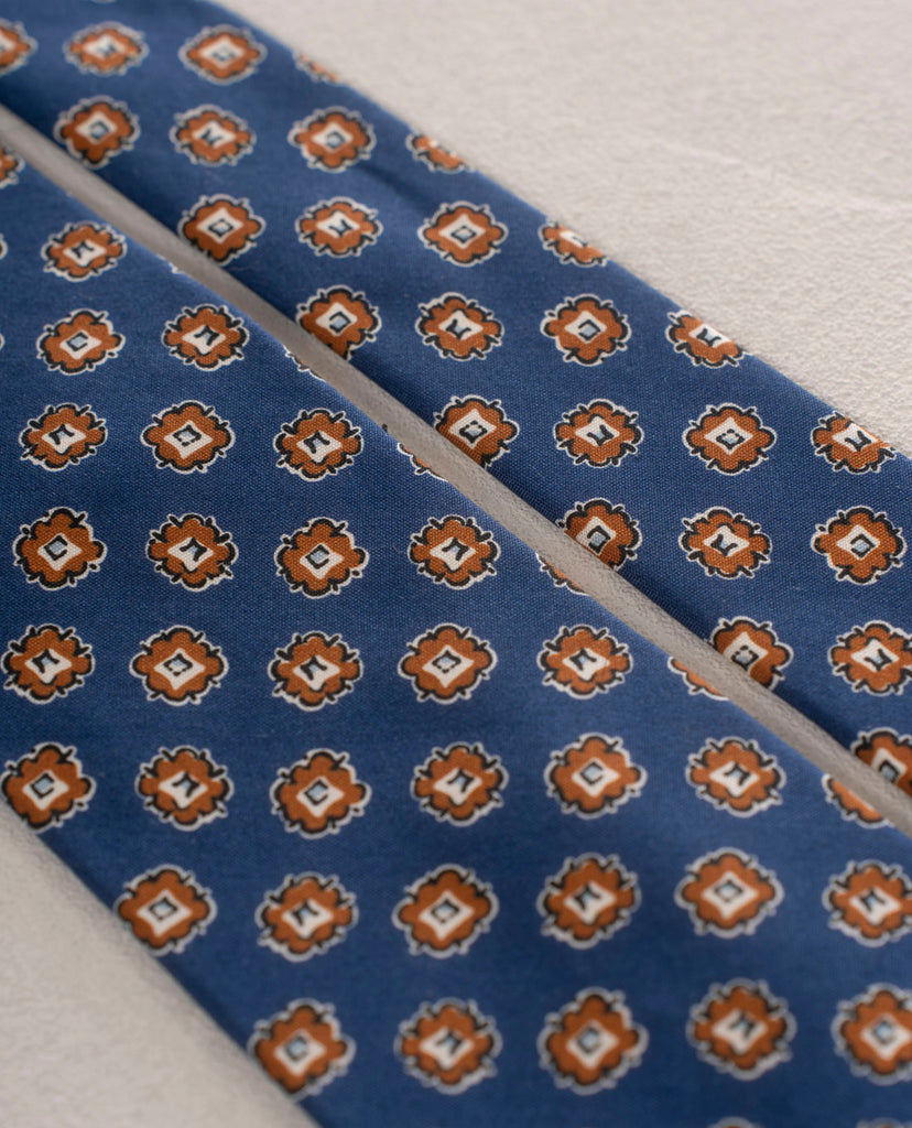 blue silk tie men paolo albizzati