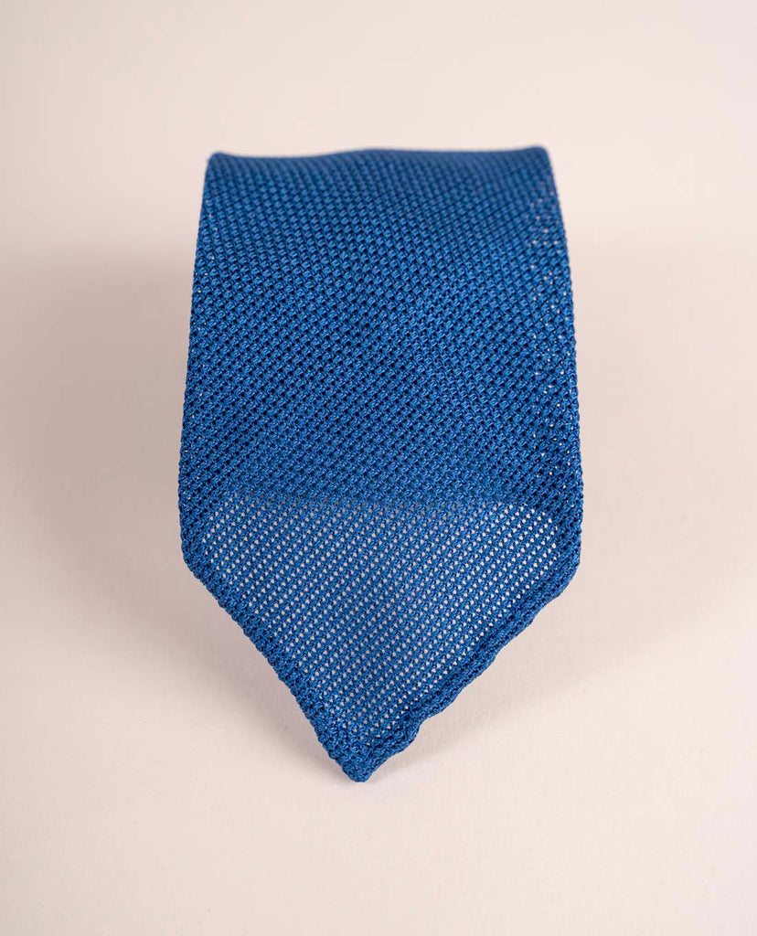 cravatta blu seta grenadine paolo albizzati