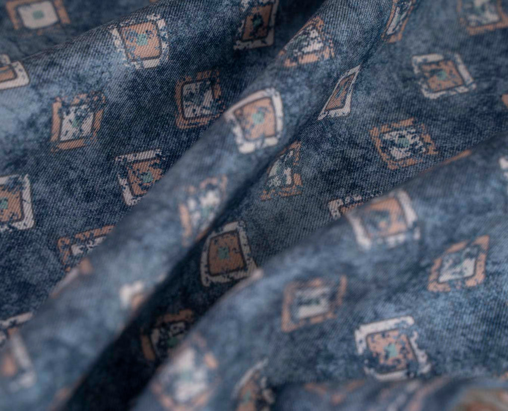 pochette blu seta cotone uomo paolo albizzati