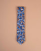 Printed Textured Jacquard Silk Tie - Blue and White Dashes Archives Print