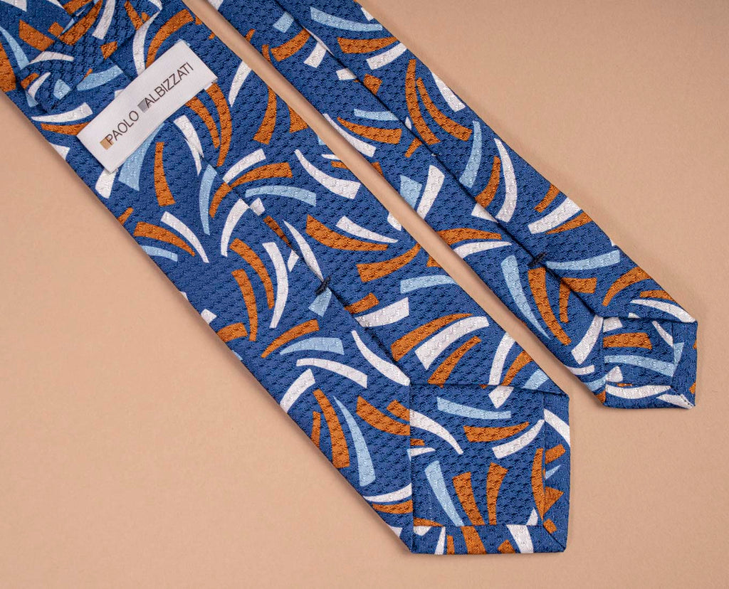 cravatta colorata seta jacquard paolo albizzati 