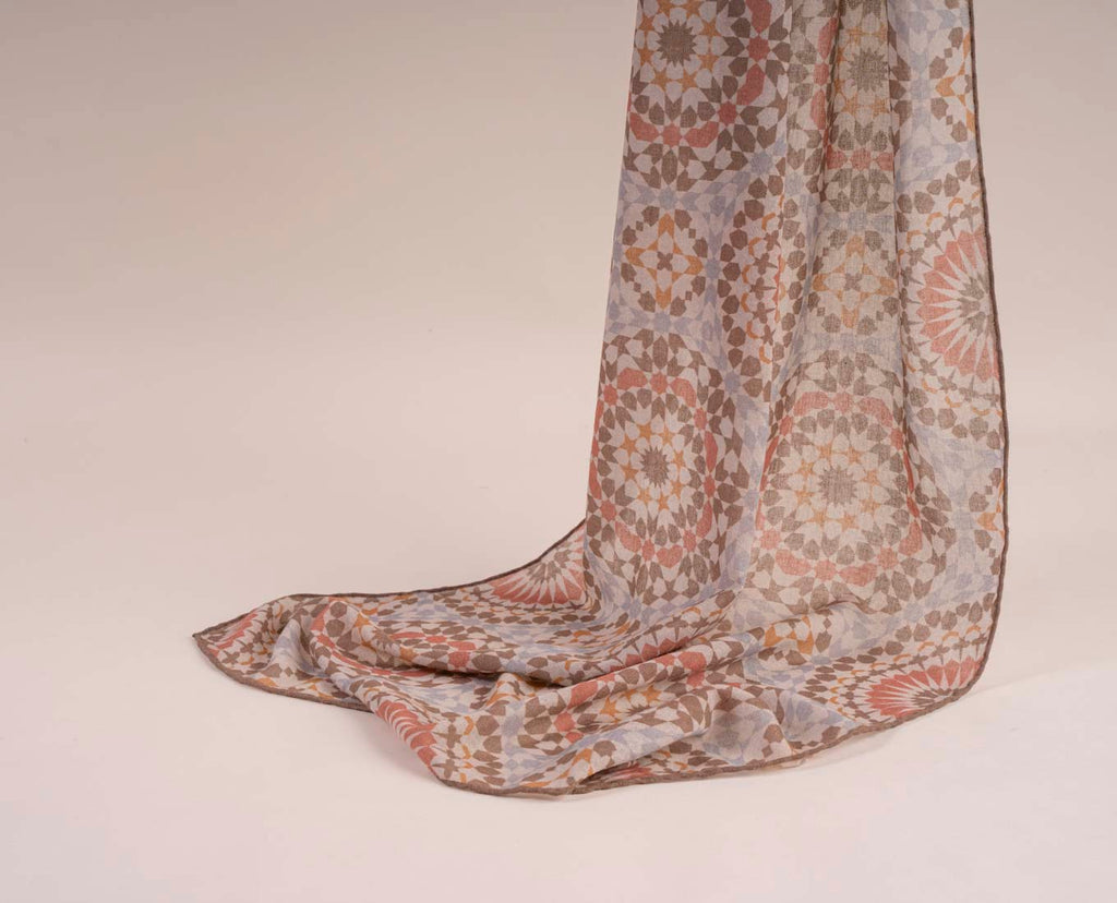 sciarpa marrone lana uomo paolo albizzati