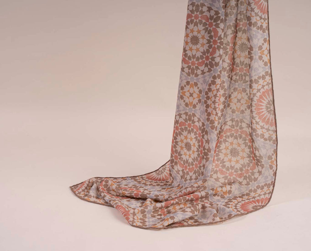 bandana marrone lana uomo paolo albizzati