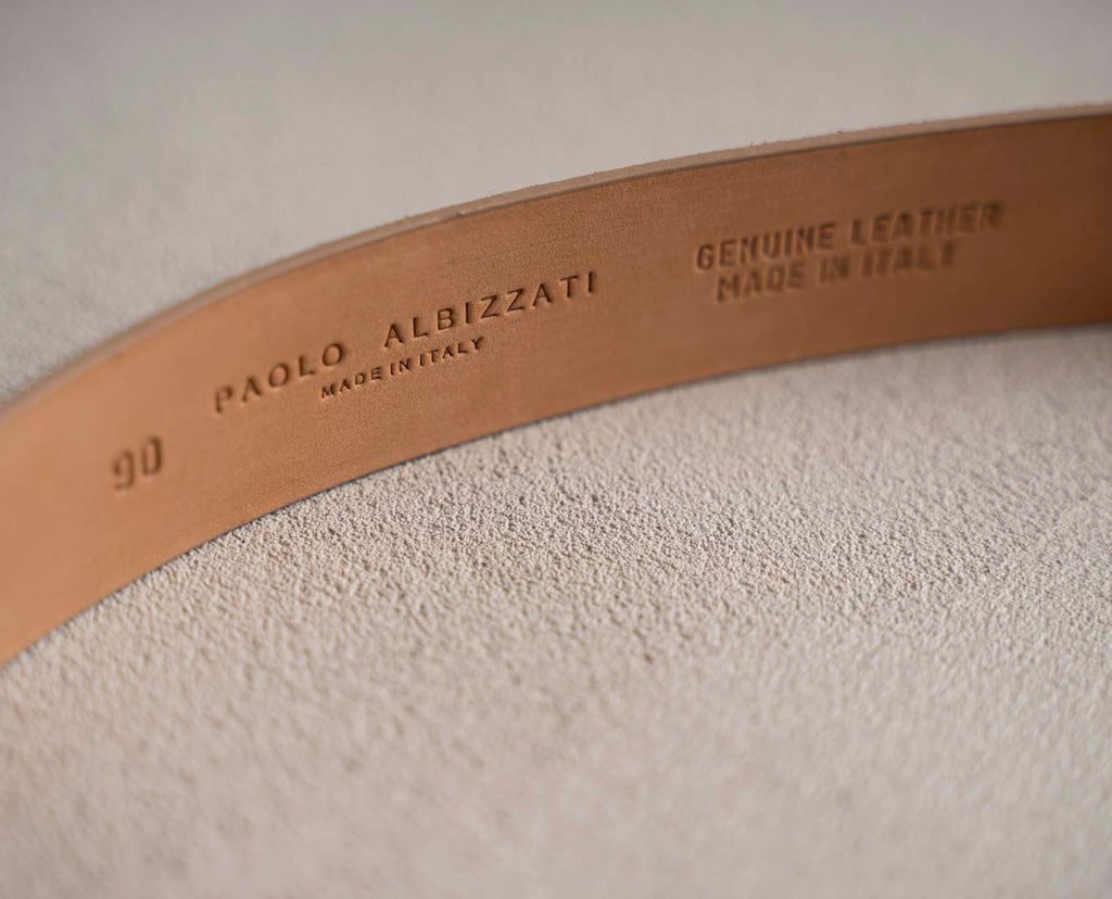 cintura vera pelle uomo paolo albizzati