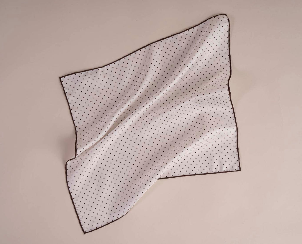 pochette bianca pois seta paolo albizzati 