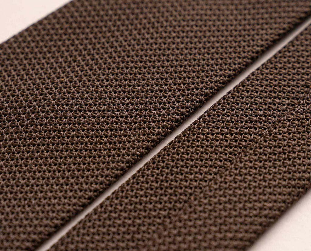 cravatta marrone seta originale paolo albizzati